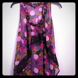 Lily White Racerback Tank Medium